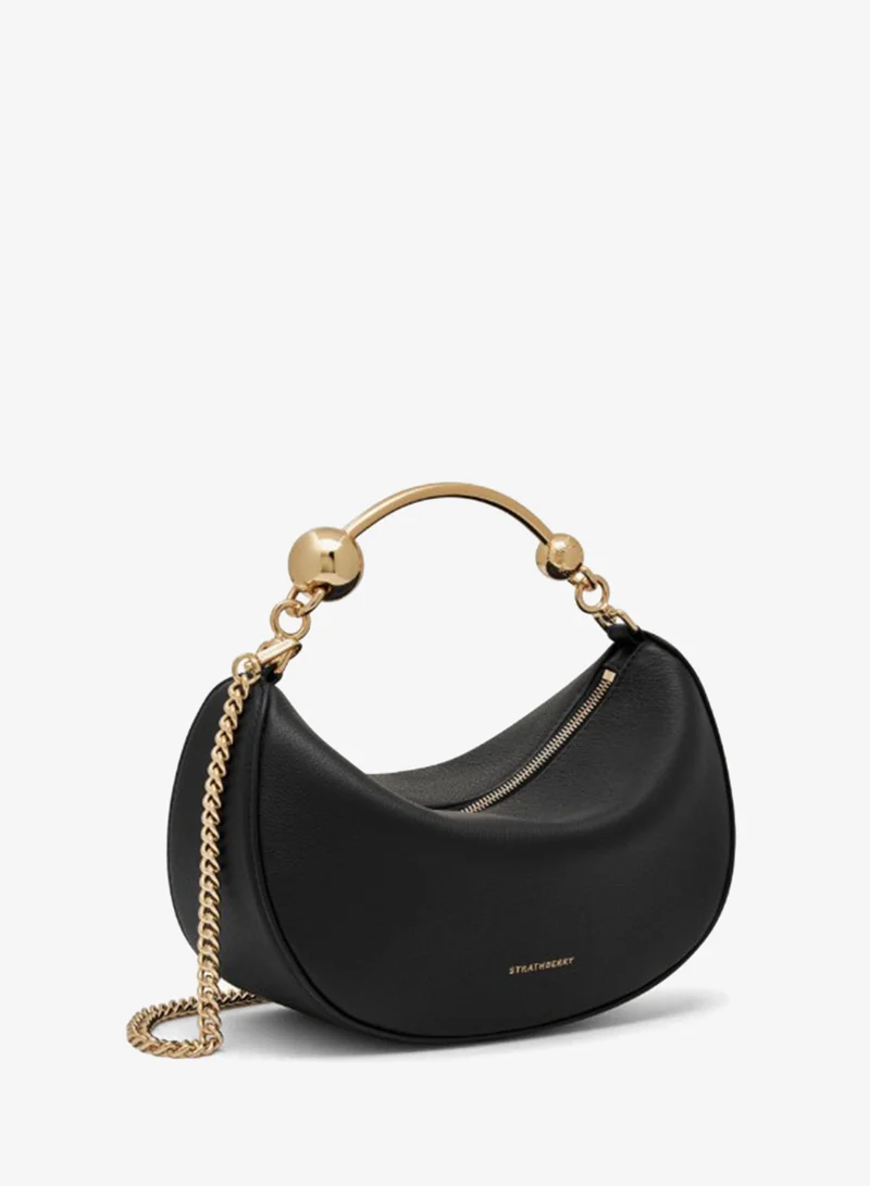 Strathberry  Leather Crescent Moon Top Handle Bag for Women | Best Price UAE